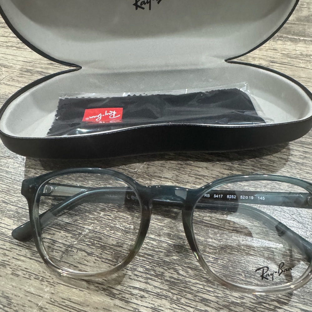 Ray-Ban RX5417 Optics eyeglasses in the 8252 striped blue and grey color variant